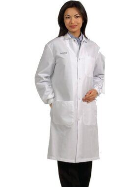 Unisex Snap Front Lab Coat for Adults - Stylish, Durable, Medical & Workwear